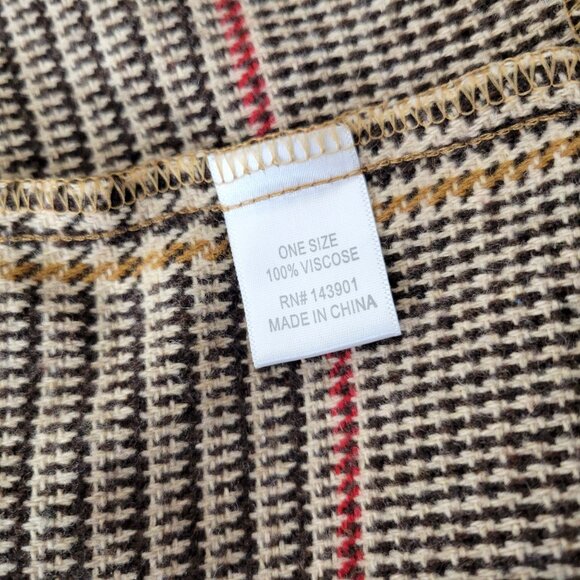 Coco + Carmen Houndstooth Plaid Coat One Size - Picture 6 of 6